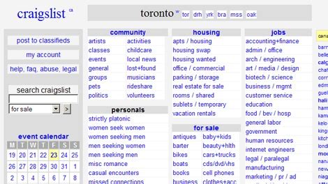 Toronto canada craigslist. Things To Know About Toronto canada craigslist. 